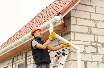 Pose et remplacement de gouttières au Grais